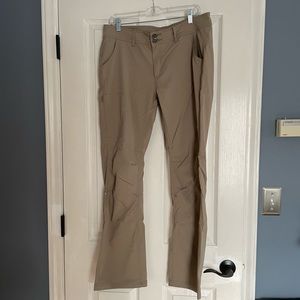 Prana Halle Hiking Convertible Pant in Tan (Regular Inseam)